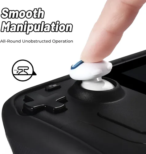 Vista 3 de FUNLAB - Tapas de palanca de mando con empuñaduras para el pulgar compatibles con Steam DeckNintendo SwitchOLEDLite Among Us Controller Accessories