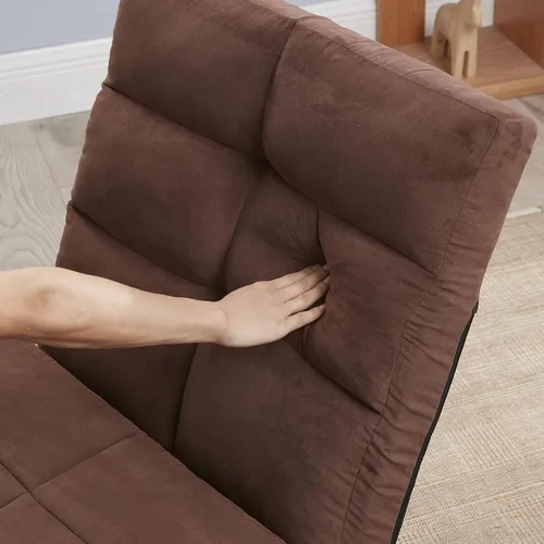 Vista 9 de Anwick Sofá cama y colchón plegable ajustable de 5 posiciones con 1 almohada para dormitorio, sala de estar, balcón