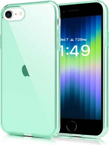 Vista 14 de JJGoo Funda compatible con iPhone SE 2022/2020, compatible con iPhone 7 8, transparente, suave, transparente, a prueba de golpes, delgada, delgada