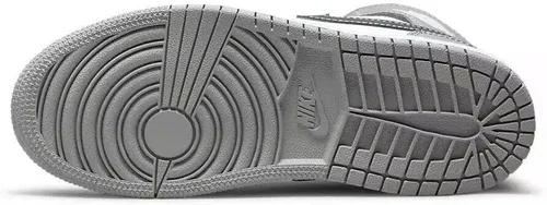Vista 6 de Jordan Jordan 1 Mid (niño pequeño), Gris ahumadoBlanco-antracita