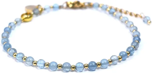 Vista 37 de Morchic 3mm Natural Gemstone Beaded Bracelet for Women, Dainty Tiny Charm Jewelry, Adjustable 7.1-8.6" Ideal Birthday Holiday Gift