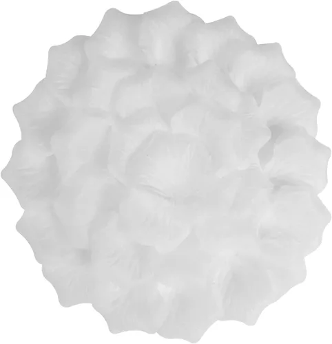 Vista 29 de ATFL Pétalos de rosa negros de 0.9 libras, 5000 pétalos de flores falsas negras para bodas, pétalos de flores para noche romántica para él, pétalos