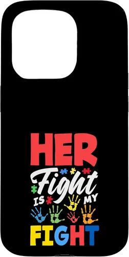 Vista 14 de Her Fight is My Fight Autism Awareness Case for iPhone XR