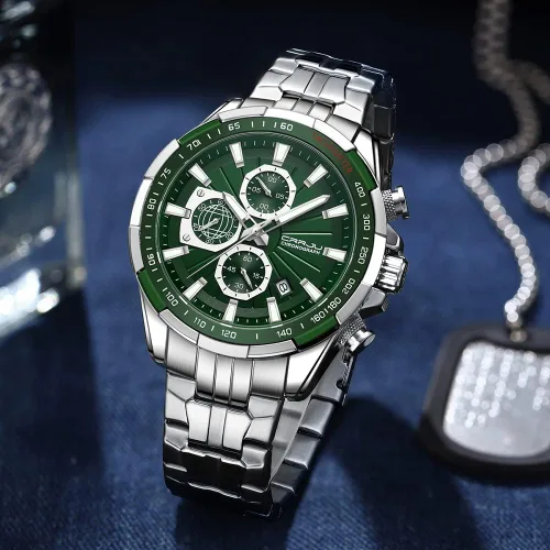Vista 3 de CRRJU Men's Minimalist Casual Luxury Auto Date Watches Fashion Business Japan Movement Quartz Waterproof Wristwatches for Men Stainsteel Steel Band