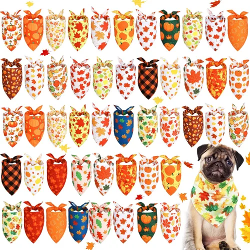 Vista 10 de Sweetude 50 bandanas para perros a granel para verano, flamenco