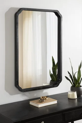 Vista 2 de Kate and Laurel Marston Wood Framed Wall Mirror