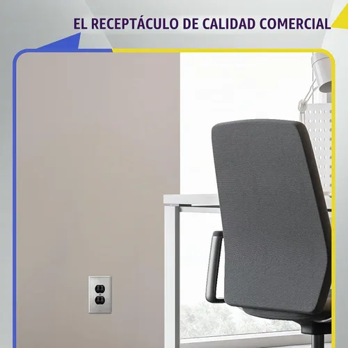 Vista 3 de ENERLITES Receptáculo dúplex, tomas de pared eléctricas resistentes a manipulaciones, grado comercial, 15A 125V, autoconectado, 2 polos, 3 cables