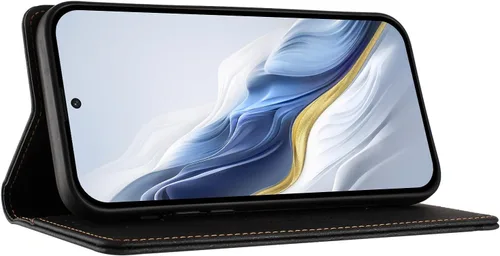 Vista 3 de Compatible con Oukitel C1 / C1 Pro Flip Kickstand Cierre Magnético Cartera Funda Negro