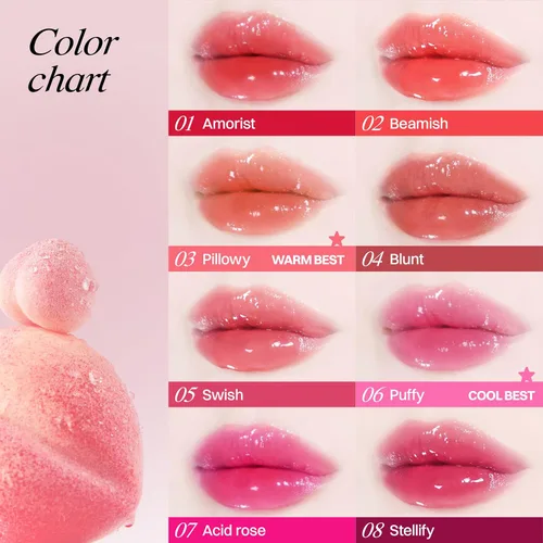 Vista 4 de HOLIKA HOLIKA Heart Crush Bare Glaze Tint - Tinte labial K-Beauty Girlish & Juicy Color con esencia de humedad, humedad de larga duración y alto 04