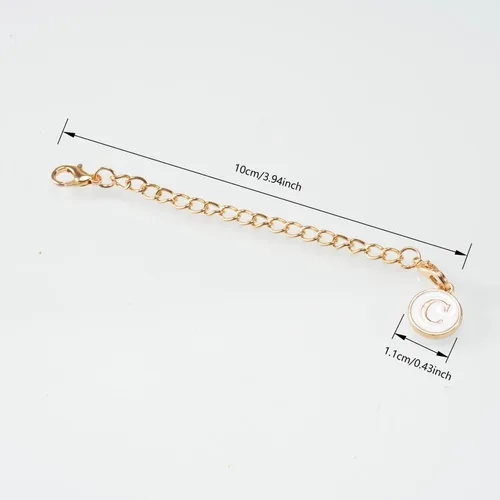 Vista 7 de Accesorios de dije de letra para taza Stanley, dije de mango de letra de identificación de acero inoxidable, dije de letra de mango de taza de agua
