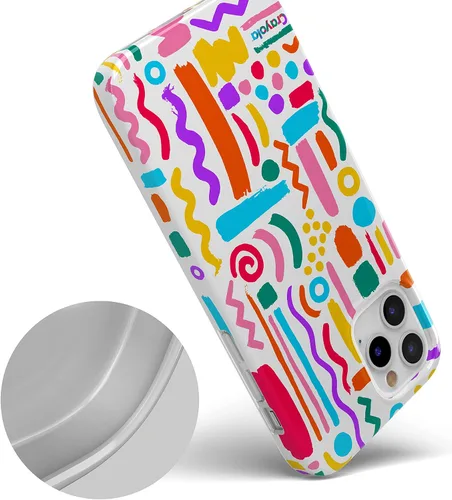 Vista 4 de Funda Casely para iPhone 11 Pro Max Deja Tu Marca Funda de Pintura Crayola