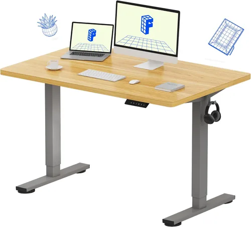 Vista 37 de FLEXISPOT Escritorio de Pie de Altura Ajustable Eléctrico, Marco de Escritorio de Pie de Acero Resistente con Controlador de Memoria
