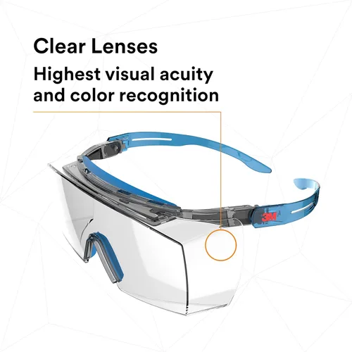Vista 10 de 3M - Lentes de seguridad serie SecureFit 3700, revestimiento antiniebla Scotchgard, a prueba de arañazos