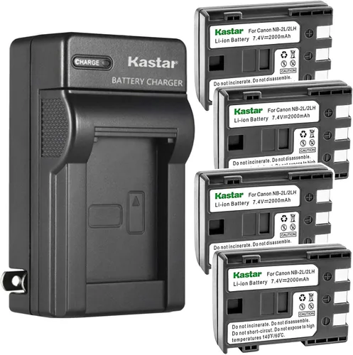 Vista 7 de Kastar Reemplazo del cargador de batería de pared AC para Canon NB-2L NB-2LH, NB-2L12 NB-2L14 NB-2L24, BP-2L5, BP-2LH batería, Canon CB-2LW CB-2LWE