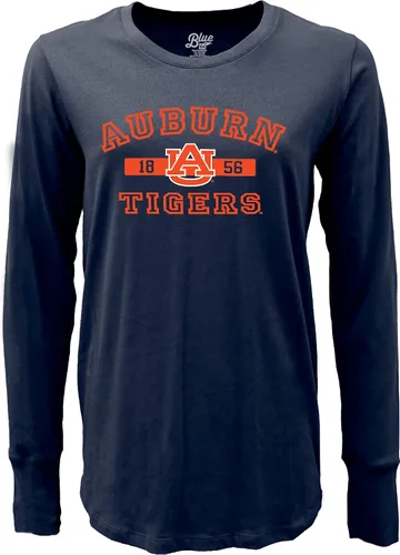 Vista 2 de Blue 84 NCAA - Camiseta de manga larga con licencia oficial de la NCAA para mujer, color del equipo atlético