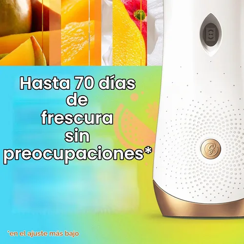 Vista 3 de Glade Repuesto automático en aerosol, Mighty Mango, ambientador perfumado para el hogar y el baño, 6.2 onzas, 2