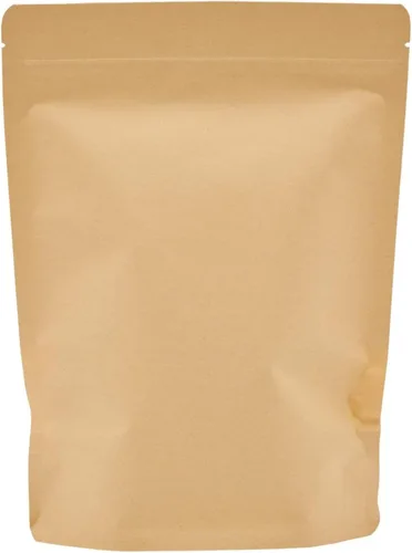 Vista 6 de Bolsas de pie de papel Kraft, bolsas sellables para ventana transparente para embalaje (7 x 10 pulgadas, 120 unidades) – Bolsas de pie sellables