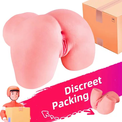 Vista 5 de Masturbador masculino de 1.5 libras, muñecas sexuales para hombres, coños de bolsillo, juguetes sexuales realistas para adultos, culo de nivel