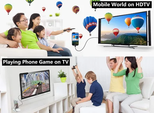 Vista 8 de Adaptador HDMI USB tipo C Cable MHL 4K convertidor de video compatible Samsung Galaxy S24 S23 S22 S21 S20 S10 Note 20 LG V35 Android Phone iMac