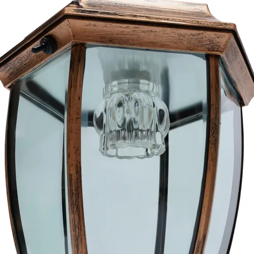 Vista 7 de 2 lámparas LED solares para poste de entrada, valla de entrada, farol al aire libre para el hogar, jardín, patio, 6000 lúmenes (bronce)
