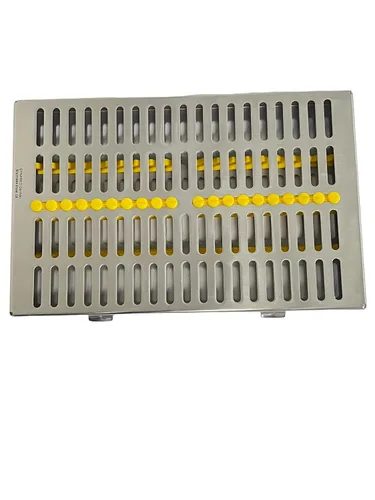 Vista 2 de ArtLab -Caja de casete de esterilización de instrumentos dentales (para 20 piezas) para organizador de instrumentos dentales y casetes