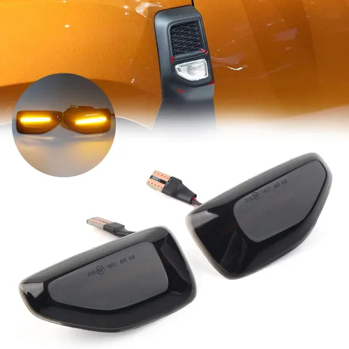 Vista 5 de LIRU - Luz intermitente LED ahumada para coche Dacia Logan II Sandero II 2012-2020