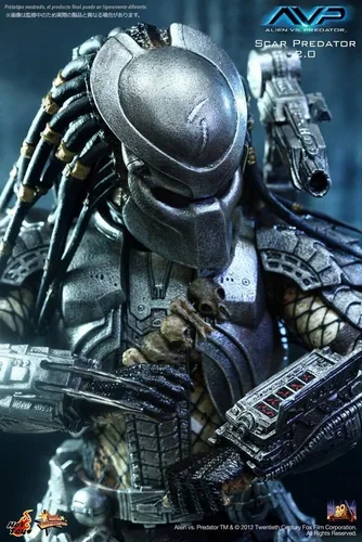 Vista 3 de Sideshow Scar Predator Alien vs Predator Sexta Escala Figura por