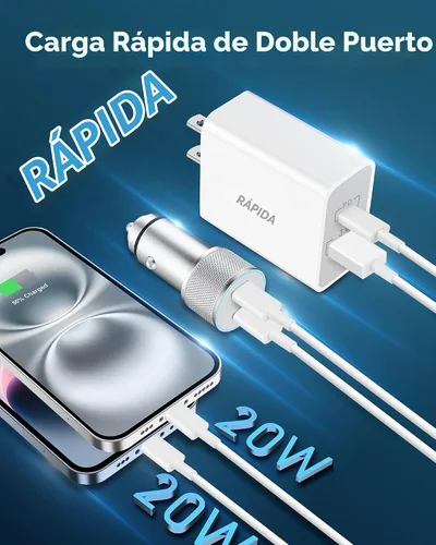 Vista 3 de Cargador de coche para iPhone 17 Pro Max/17e, encendedor de cigarrillos