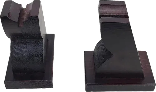Vista 4 de NANGOPOP Soporte para espada Katana de madera, soporte de espada samurái japonesa decente, estante de madera para cuchillo, daga en casa u oficina