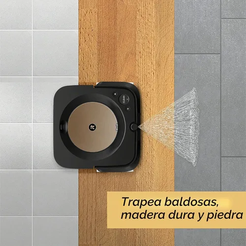 Vista 5 de iRobot Braava jet m6 (6012) Ultimate Robot Mop - Robot barredora con conexión Wi-Fi, Jet Spray, mapeo inteligente, compatible con Alexa, ideal