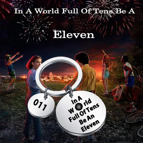 Vista 7 de TGBJE Programa de TV Gift In A World Full of Tens Be An Eleven Llavero Friends Don't Lie Regalo Número 11 011
