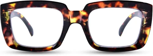 Vista 14 de Oprah Style - Lentes de lectura para mujer, de gran tamaño, con bloqueo de luz azul, para lectura de computadora con bisagra de resorte