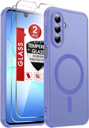 Vista 192 de LeYi Funda para teléfono Samsung-S23: protector de pantalla e imán MagSafe Púrpura