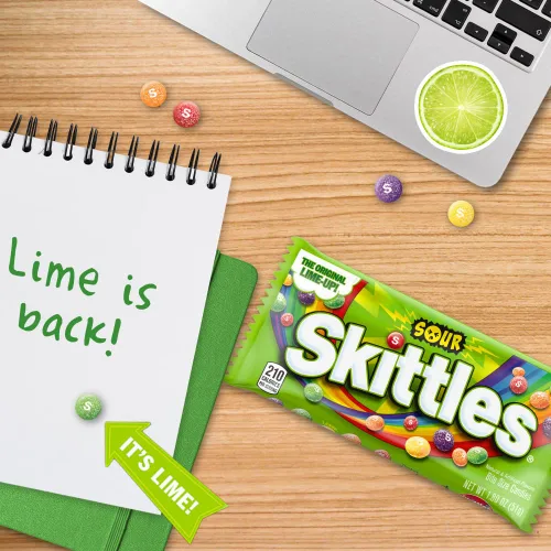 Vista 9 de Bolsa de Skittles para tumbar Original Sour Chewy Candy, Individually Wrapped Full Size Packs, Great for Parties, Events, Sharing and Pantry