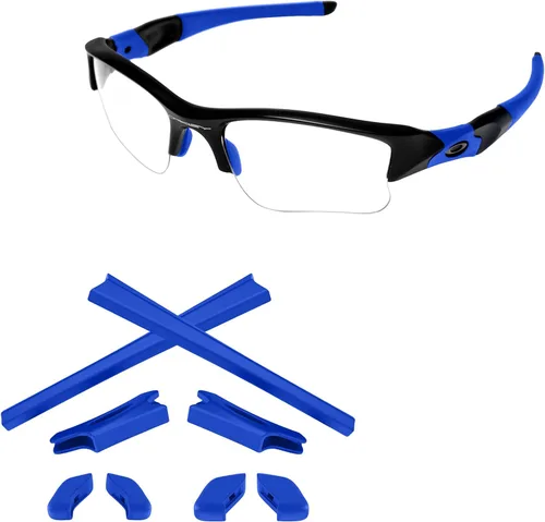 Vista 9 de Kits de Goma de Repuesto Earsocks y Nosepieces para Oakley Flak Jacket Flak Jacket XLJ Sunglass, Negro