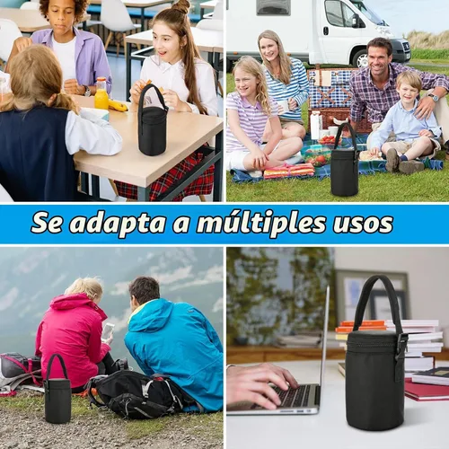 Vista 7 de Cosmos Mini bolsa de transporte para tarros de comida, mini bolsa de almuerzo compatible con termo de 10 onzas, se adapta también a tarros Mason Jar