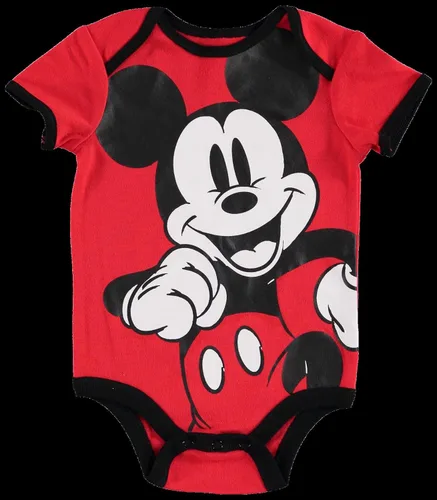 Vista 2 de Disney Conjunto de 4 piezas de Mickey Mouse traje de cuerpo con peto y pantalones
