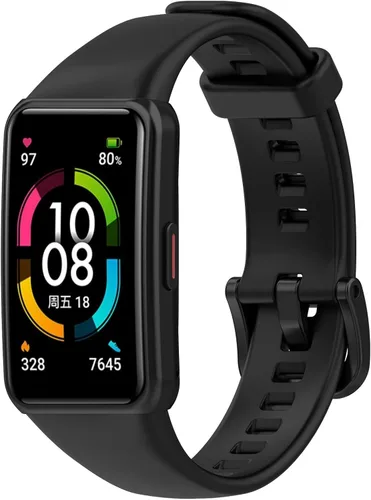 Vista 7 de TenCloud Paquete de 5 correas para reloj inteligente Honor Band 6, compatible con Huawei Honor Band 6, correa de repuesto impermeable