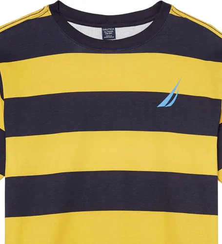 Vista 4 de Nautica Boys' Short Sleeve Fashion Crew Neck T-Shirt