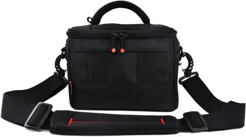 Vista 2 de Funda de hombro compacta para cámara compatible con Canon M50 SX420 Sony a6400 Bolso bandolera con cubierta impermeable para cámara sin espejo