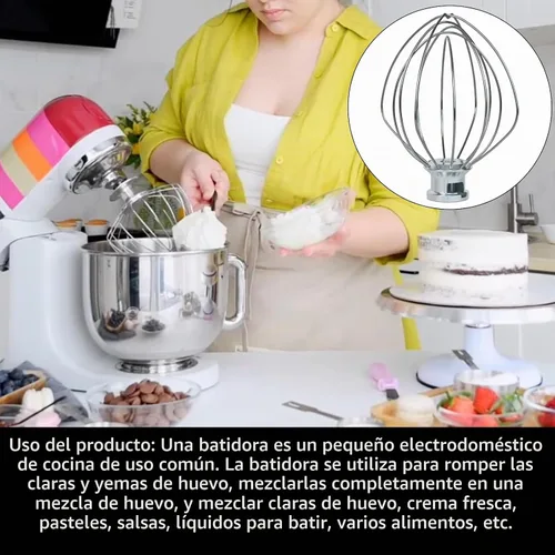 Vista 5 de 63227 Para Hamilton Beach Wire Whisk Eclectrics para pieza de repuesto de mezclador de soporte totalmente metálico