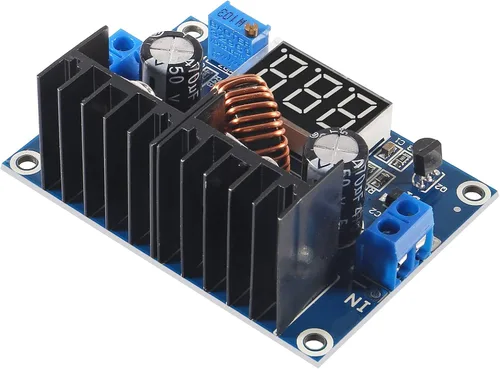 Vista 5 de Módulo regulador de voltaje XL4016 XL4016E1 DC 4-40V 8A reductor regulador convertidor digital PWM ajustable con pantalla LED