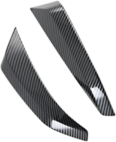 Vista 3 de Fibra de carbono, cubierta de panel de instrumentos de consola central de automóvil, compatible con Nissan Navara NP300 2016-2021