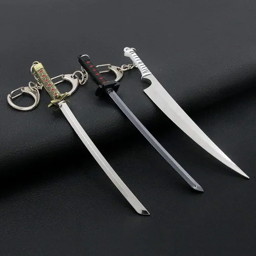 Vista 7 de Ichigo Bankai - Llavero de espada Zangetsu y Tensa Zangetsu Regalo de anime para niños, adolescentes, mujeres, hombres fanáticos