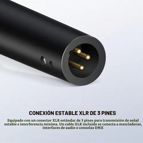 Vista 5 de NEEWER DM01 Micrófono dinámico cardioide con cable XLR para podcast, PC, juegos, transmisión, voz de estudio, discursos, actuaciones en vivo, 600Ω
