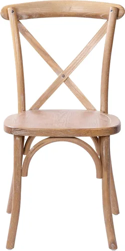 Vista 10 de Flash Furniture Advantage Medium con silla X-Back de grano blanco Grano blanco medio