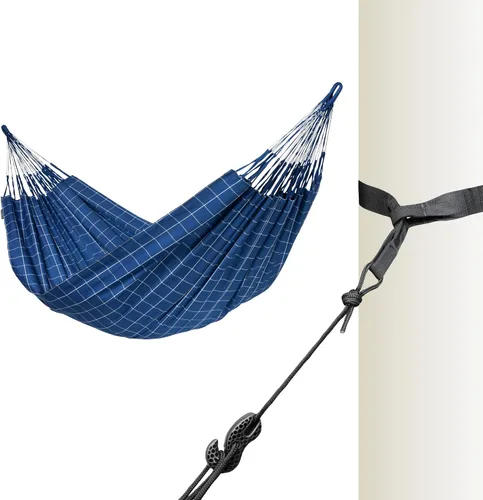 Vista 10 de LA SIESTA Brisa - Hamaca clásica colgante, hecha a mano, resistente a la intemperie, resistente a roturas para relajación en interiores y Almendra