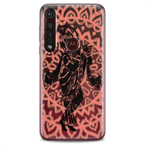 Vista 4 de Funda de TPU compatible con Motorola G9 G8 Plus G7 E20 P40 Z4 Edge 20 G22 Stylus Dancing Krishna Soft Absolute God Design Hinduism Print Mantra