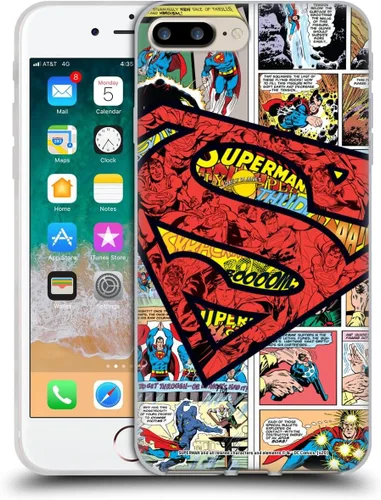 Vista 15 de Head Case Designs Funda de gel con licencia oficial de Superman DC Comics Collage Comicbook Art [protección de grado militar] compatible con Apple