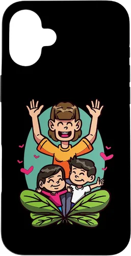 Vista 22 de iPhone 16 Cartoon Children Playing Design For Kids And Family Case